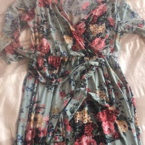 Pink blush maternity dress